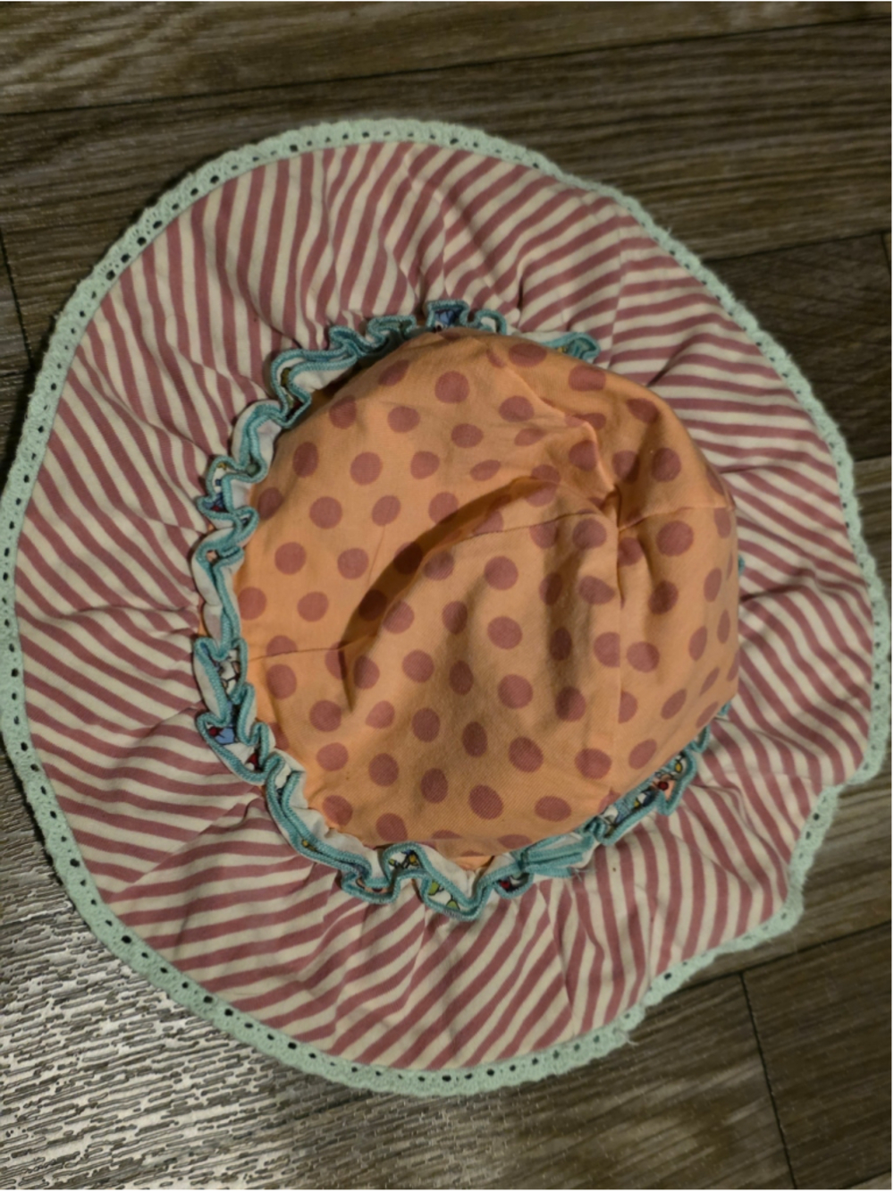 Baby Matilda Jane Reversible 6-12month Pink Orange Floral Striped